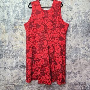 Lands End Dress Womens Plus Size 26W Hawiian Floral Beach Coastal Travel Vacay
